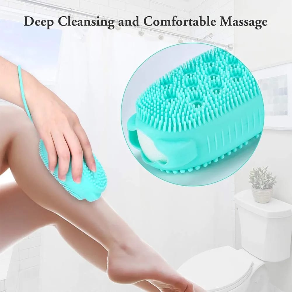 Bubble Bath Brush Double-Sided Silicone for All Skin Types