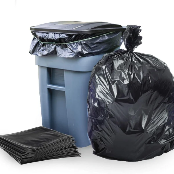 Black Heavy Duty Leak-Proof Garbage Bags Roll