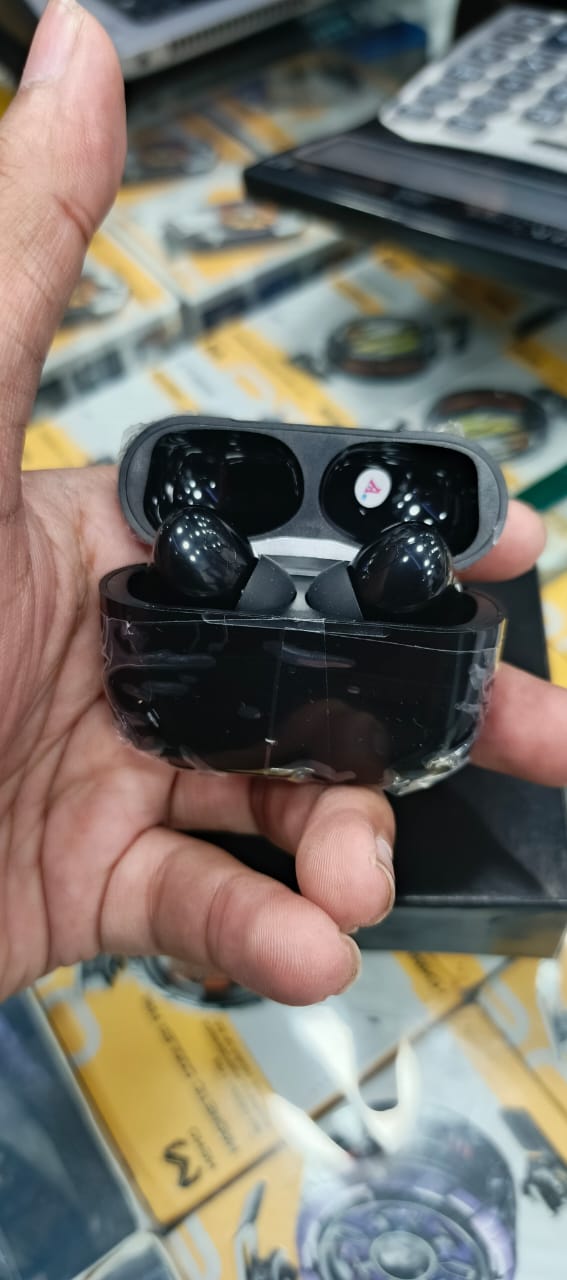 Black Pro 2 Wireless Earbuds with Bluetooth 5.1 and Noise Cancel