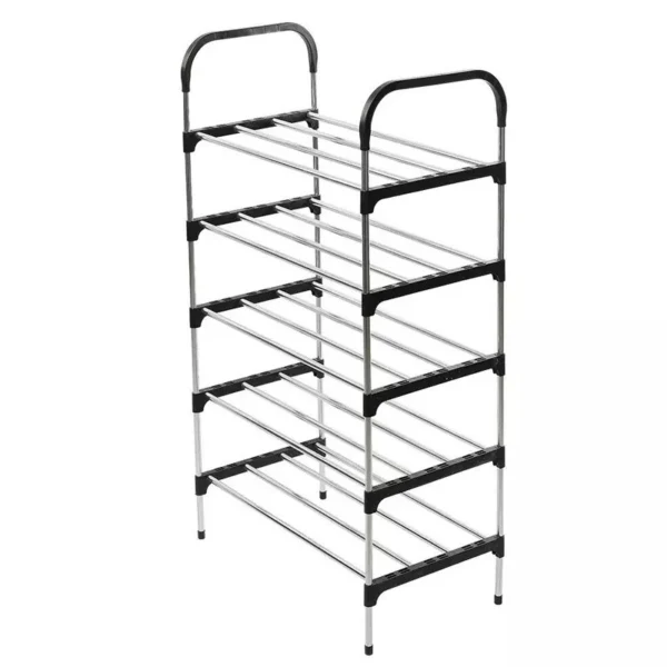 5 Tier Stainless Steel Shoe Rack Organizer