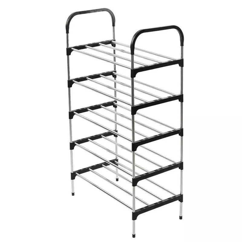 5 Tier Stainless Steel Shoe Rack Organizer