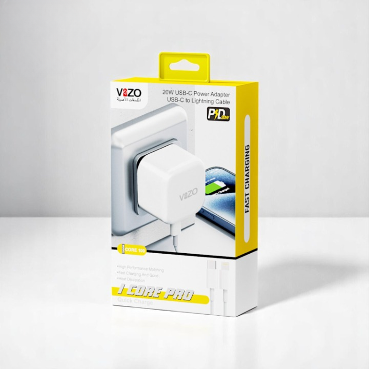 iCore Pro 3-Pin iPhone Charger with Lightning Cable
