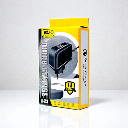 V23 Micro USB Charger with Built-in Cable Compact Design