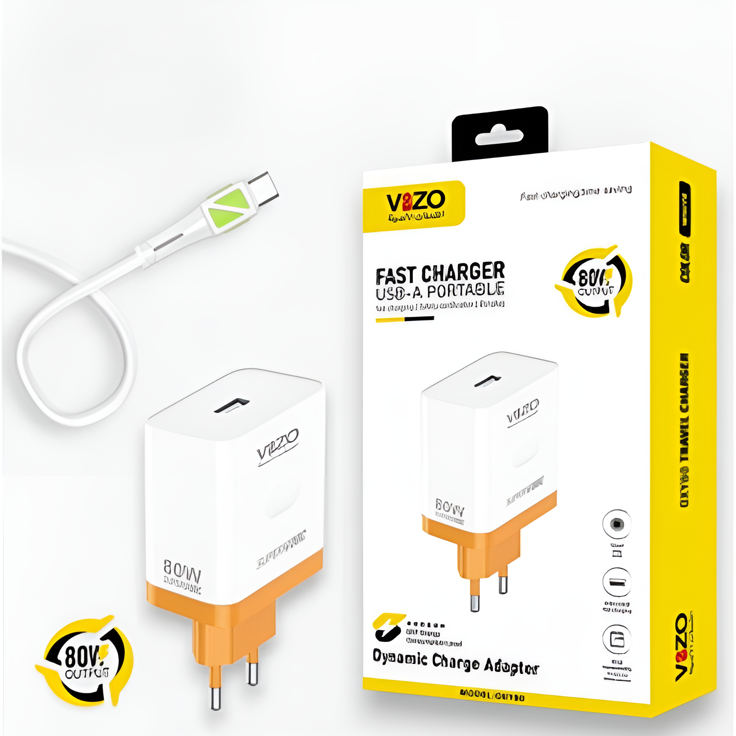 Oxy 80 Universal Fast Charger with 80W USB-A Output
