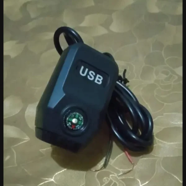 Motorcycle USB Charger with Compass 36-105V Waterproof