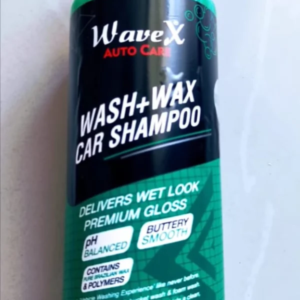WaveX Wash + Wax Car Shampoo 200ml for Premium Gloss