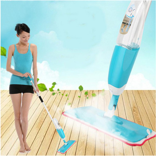 Healthy Spray Mop with Microfiber Cloth & Adjustable Handle