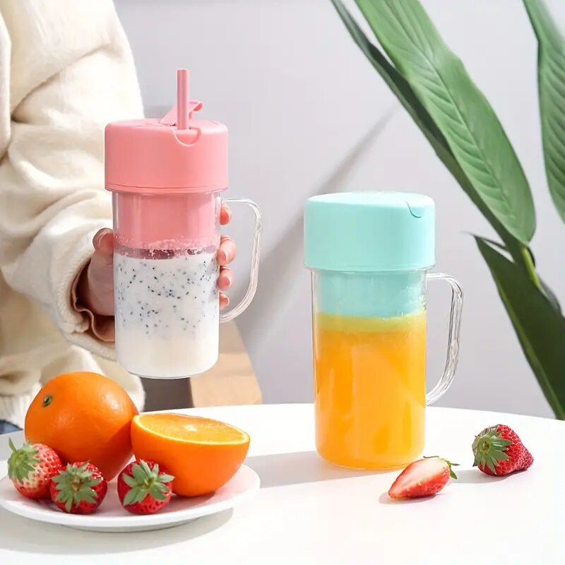 Crusher Juicer Portable Blender with Straw - Large Capacity