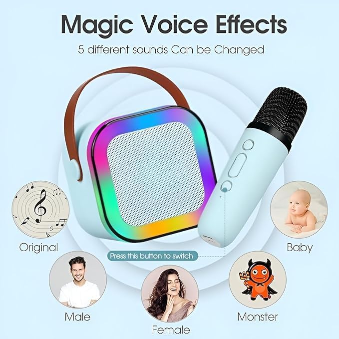 K12 Wireless Bluetooth Karaoke Speaker with Mic