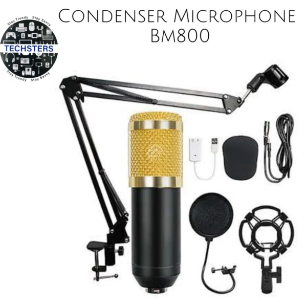 3.1 Professional USB Condenser Microphone Podcast Set