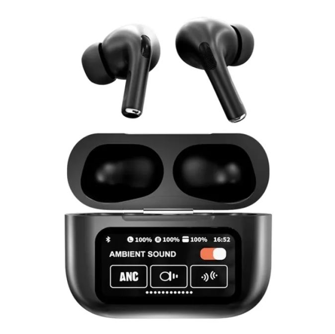 A9 Pro ANC/ENC Touchscreen Wireless Earbuds for Android & iOS