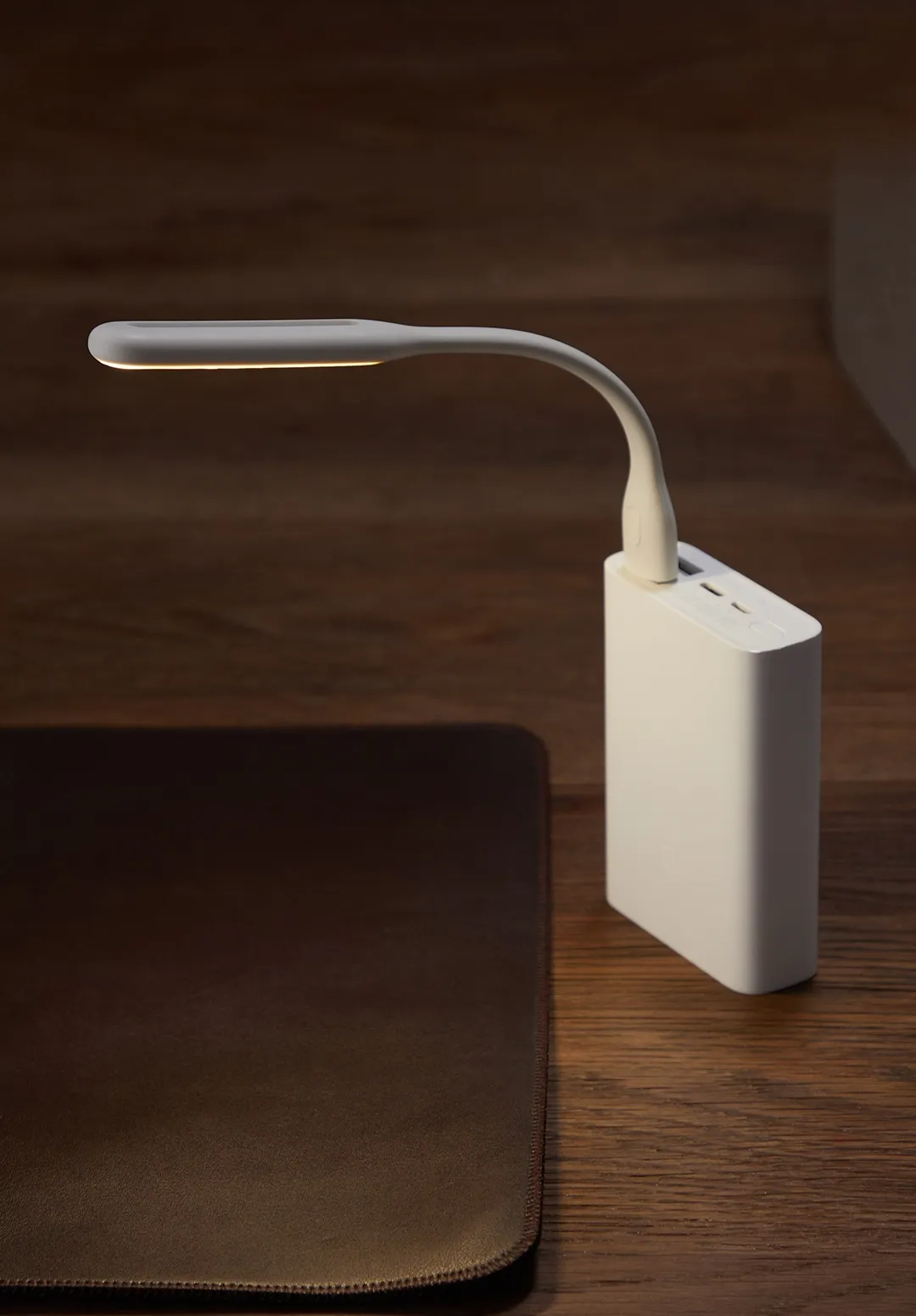 USB Portable Flexible Fan with LED Light for Laptop & Power Bank