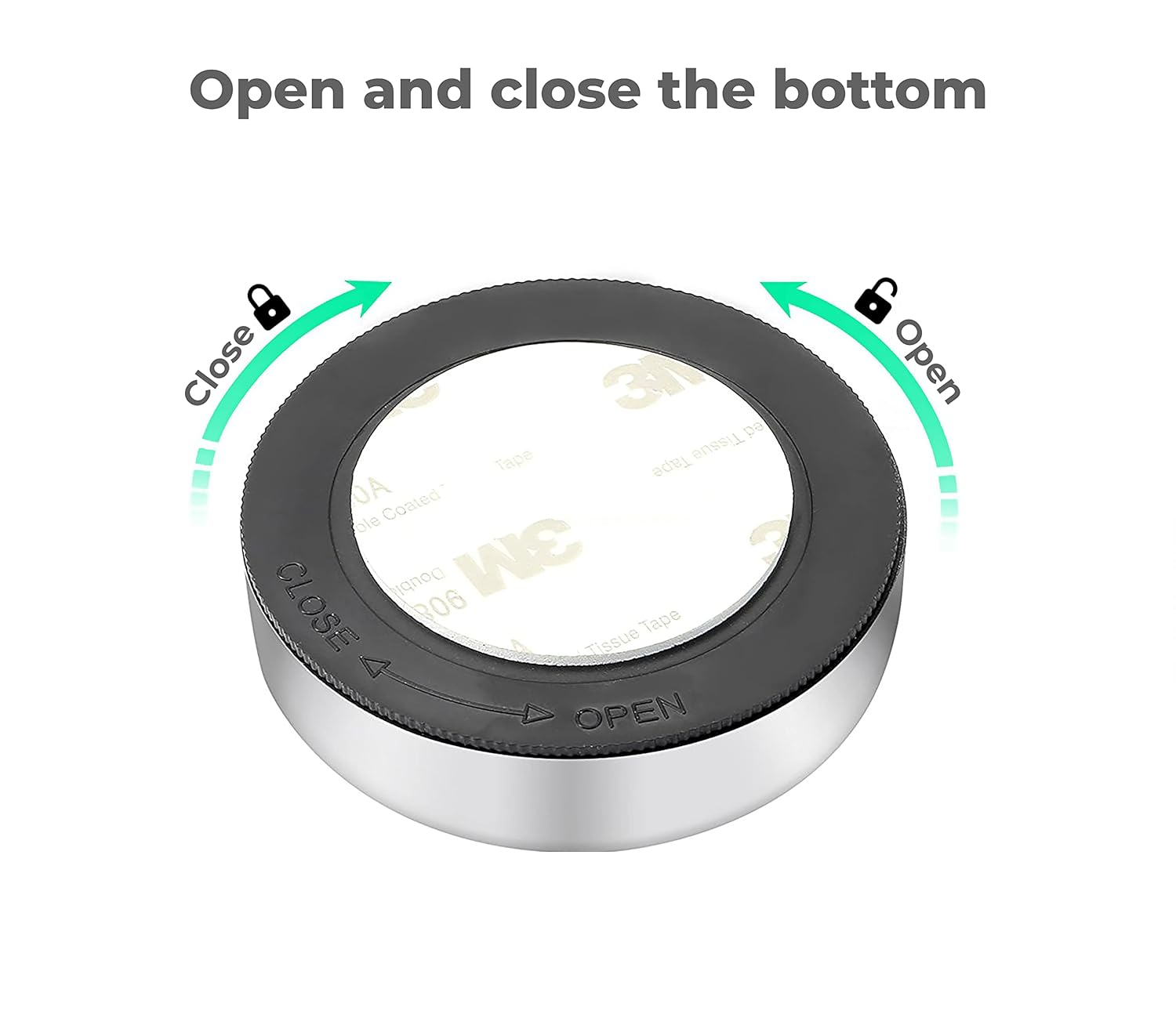 Wireless LED Touch Night Light with Stick-On Backing