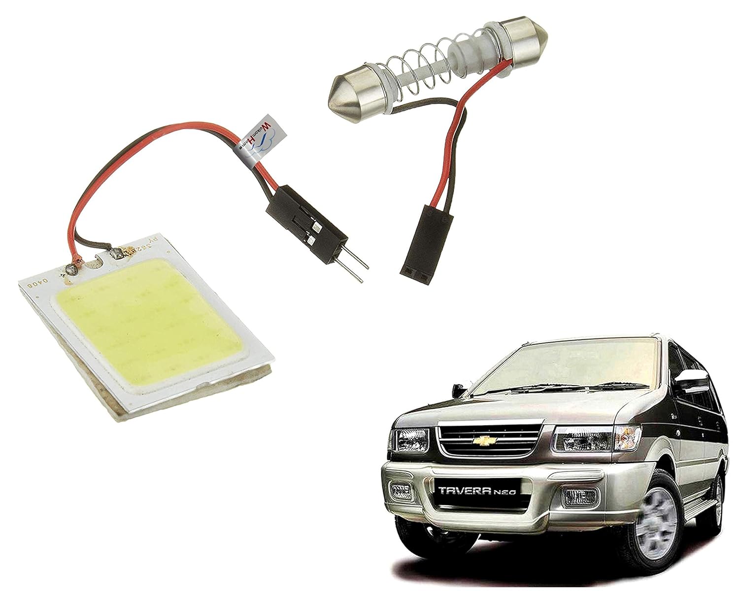 Car Roof LED Chip White Light 1 Pc Metal Plastic