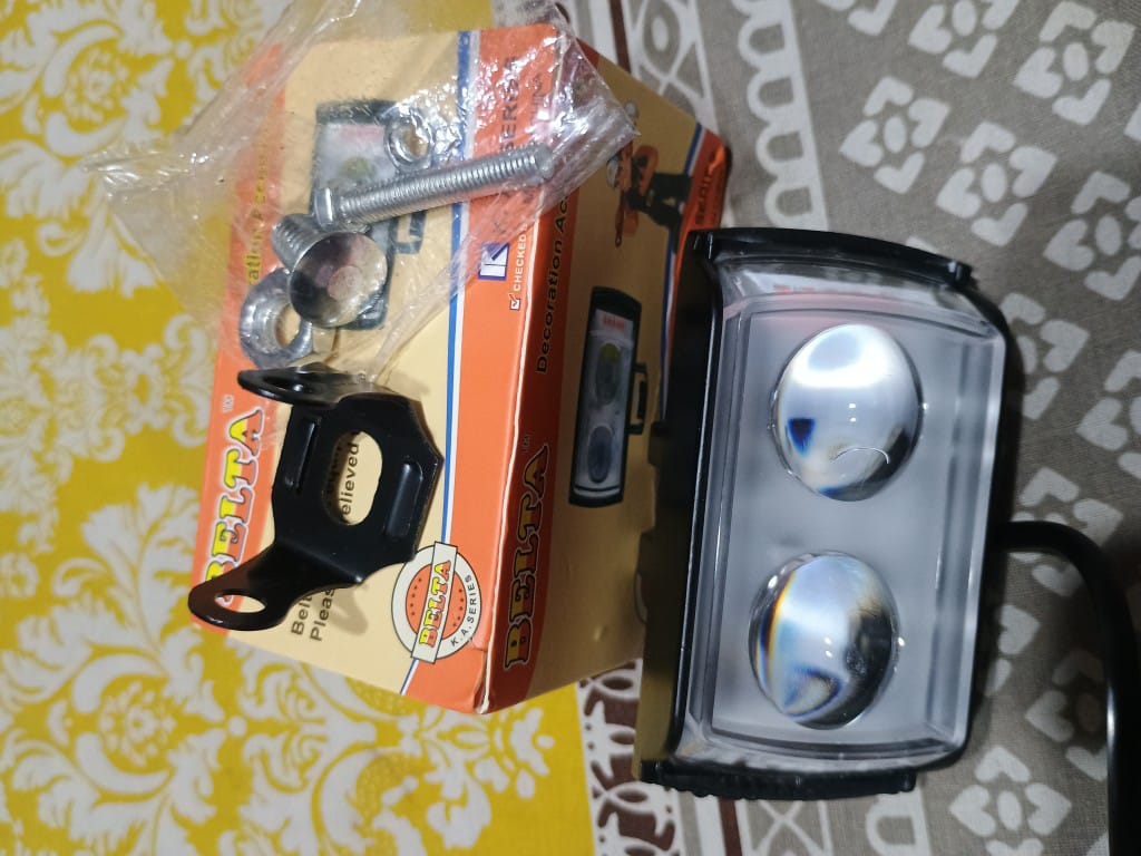 2 Lens Dolphin LED Projector Light for Bikes & Cars