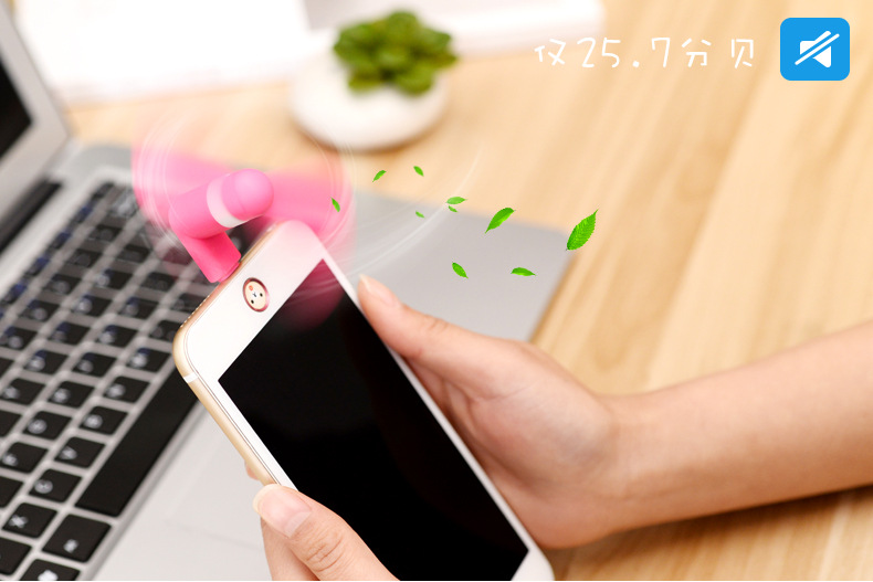 2-in-1 Mini USB Portable Cooling Fan for Phones & Laptops