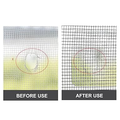 Pack of 10 Multifunctional Drain Nets & Window Repair Patches
