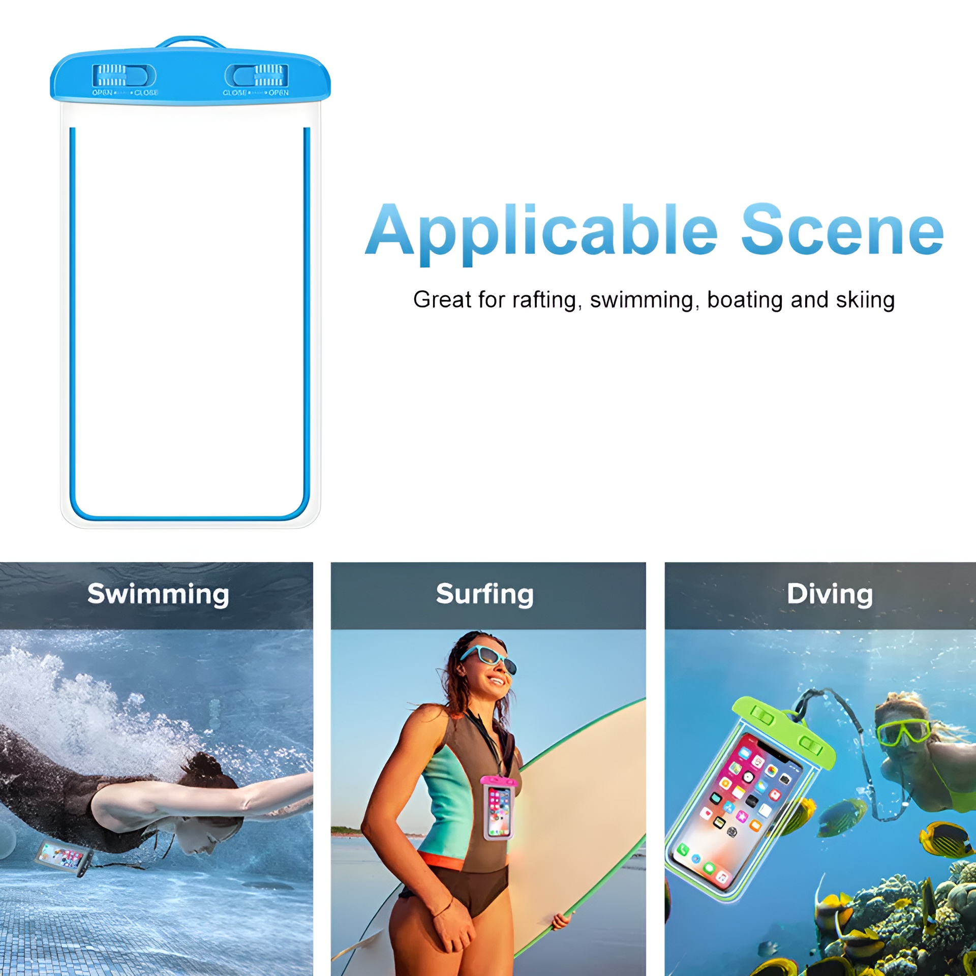 Universal Waterproof Mobile Pouch for Smartphones