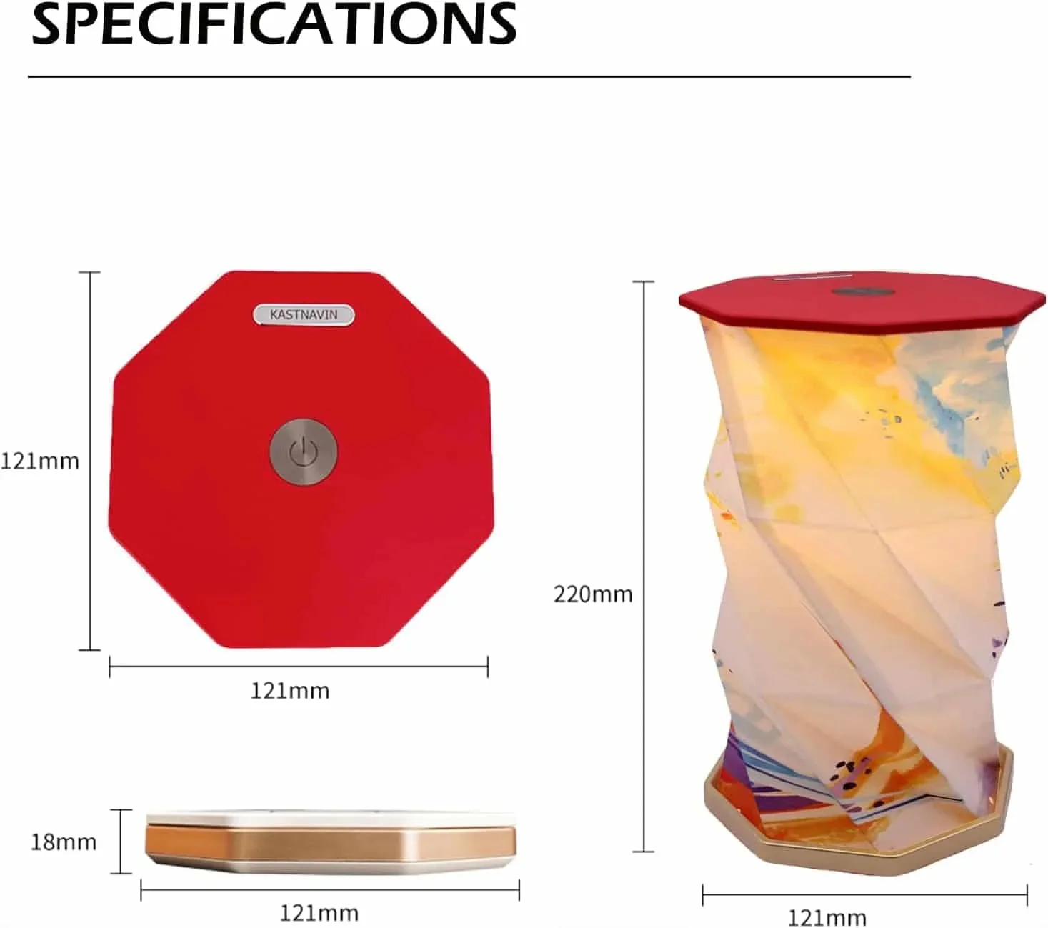 Portable Folding Wooden Book Lamp with Adjustable Brightness