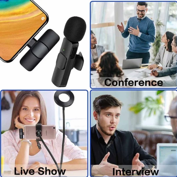 k11 Type-C Wireless Lavalier Microphone for Mobile Devices