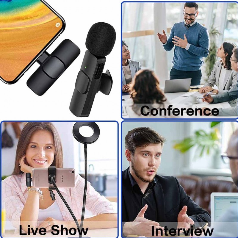 k11 Type-C Wireless Lavalier Microphone for Mobile Devices