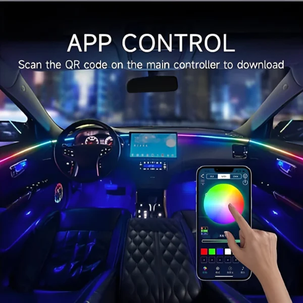 Smart App Control Symphony Car Ambient LED Lights