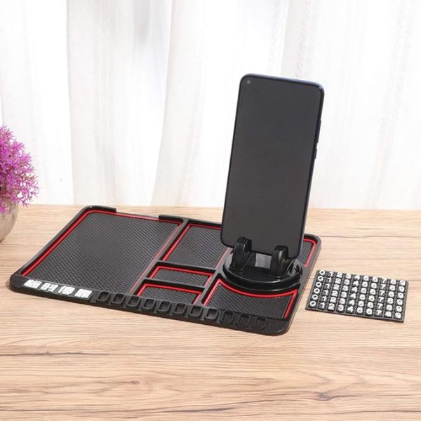 Multi-Functional Non-Slip Car Dashboard Mat with Phone Holder