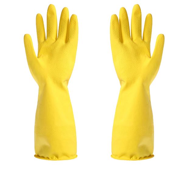 Silicone Full Finger Washing Gloves for Home Kitchen