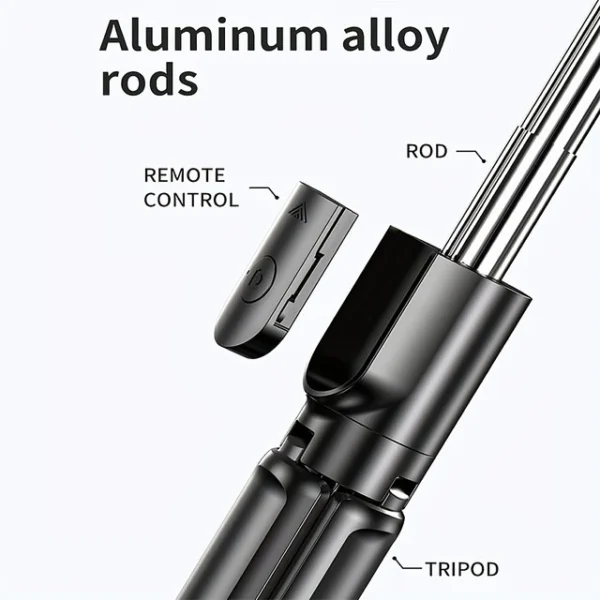 R1S Bluetooth Selfie Stick with Tripod and Remote