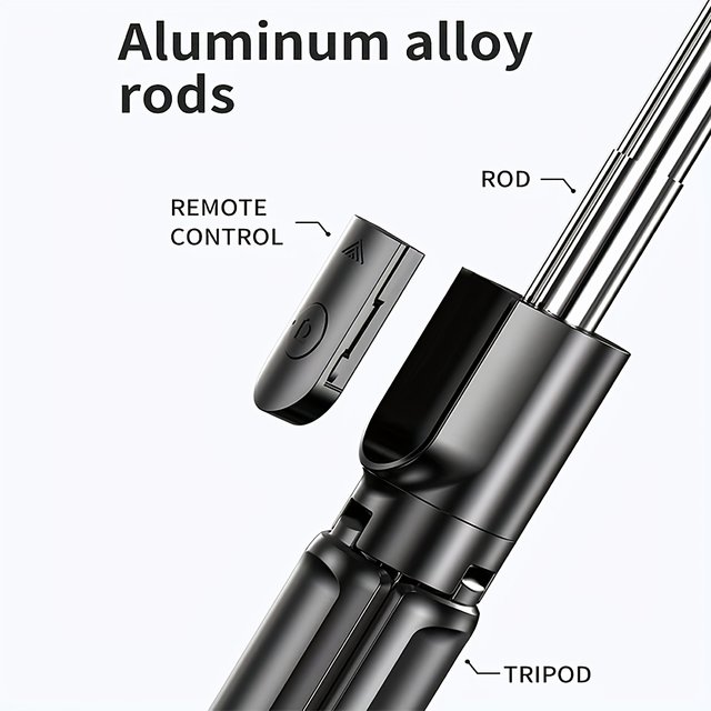 R1S Bluetooth Selfie Stick with Tripod and Remote