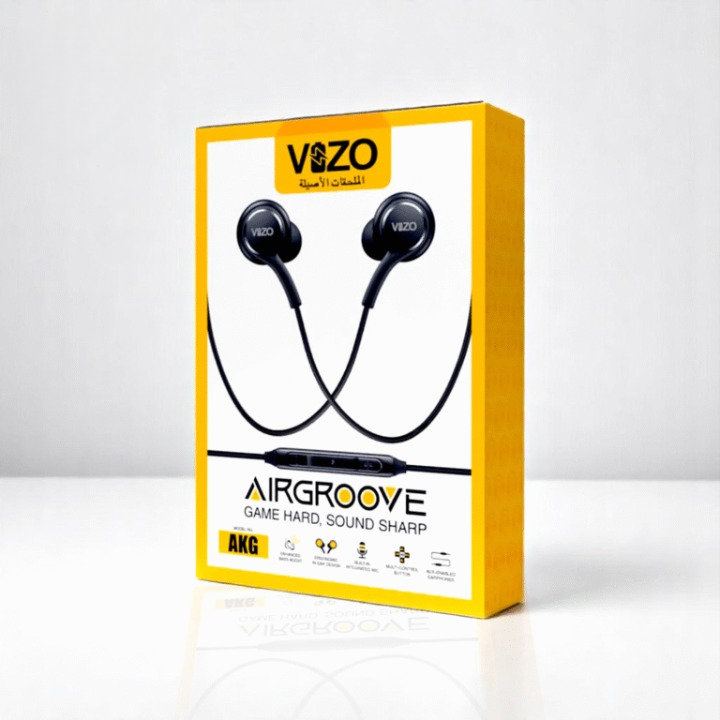 Airgrove AKG Wired Earphones with HD Stereo and Built-in Mic