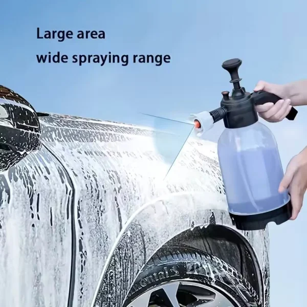 2L Hand Pump Foam Sprayer with Dual Nozzles for Cleaning
