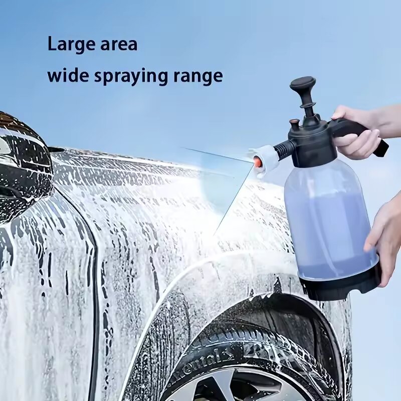 2L Hand Pump Foam Sprayer with Dual Nozzles for Cleaning