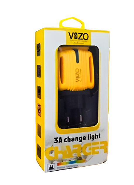 3A Charger with Dual USB Ports & Built-in Micro USB Cable