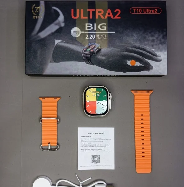 Ultra 2 Smart Watch with 2.20" IPS Screen & Bluetooth Call