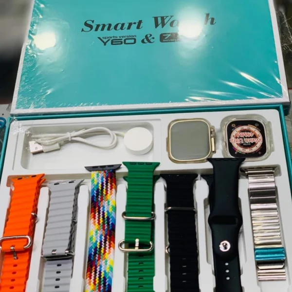 Y60 Ultra 7-in-1 Smartwatch with Heart Rate Monitor