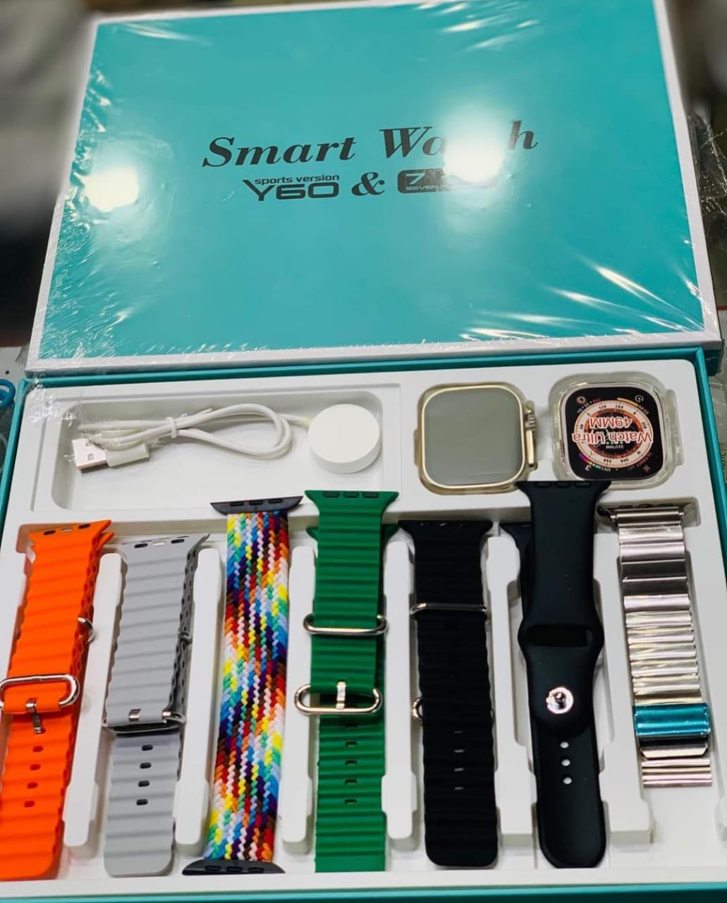 Y60 Ultra 7-in-1 Smartwatch with Heart Rate Monitor