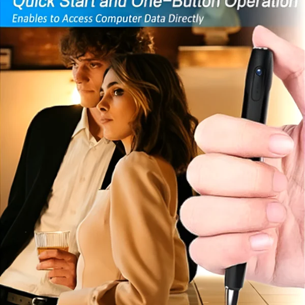 V8 HD 1080P Camera Pen with Voice & Photo Capture