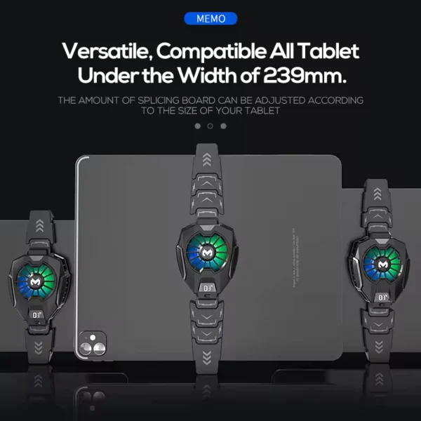 MEMO DL05 Tablet Cooler Pad with LED Display