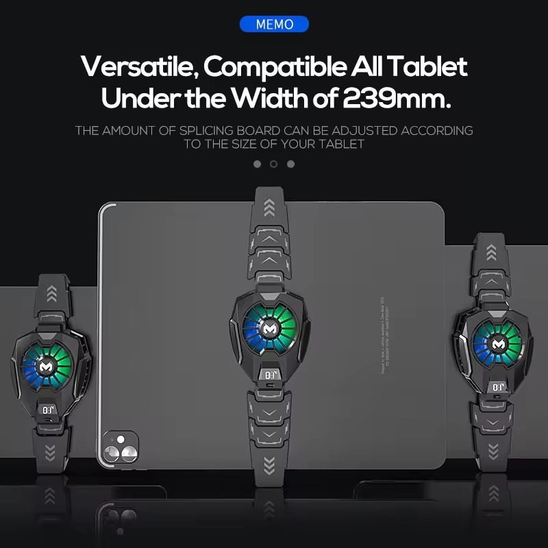 MEMO DL05 Tablet Cooler Pad with LED Display