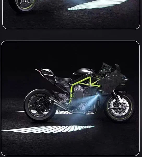 Universal Angel Wing Projection Lamp for Car Mirrors