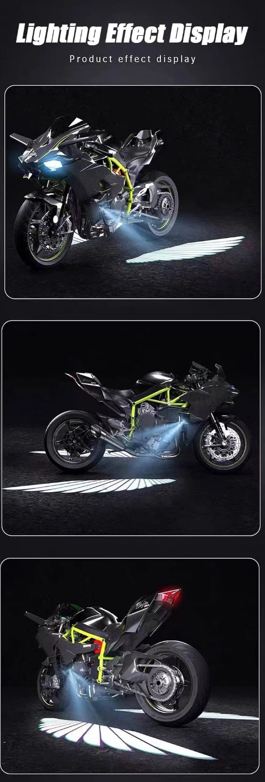 Universal Angel Wing Projection Lamp for Car Mirrors