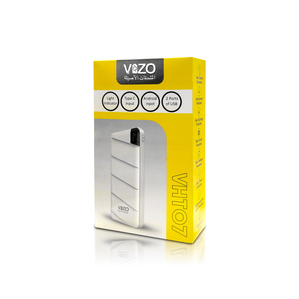 VHT-07 10,000mAh Full-Size Power Bank Dual USB Output