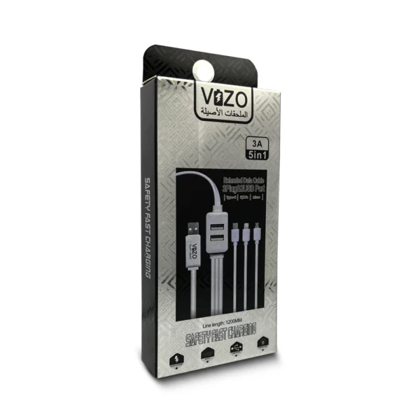 VIZO 5-in-1 Fast Charging USB Extended Data Cable