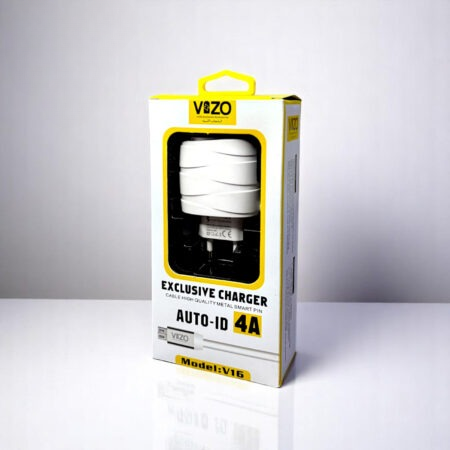 V16 Micro USB 4A Fast Charger with 3 USB Ports & Cable