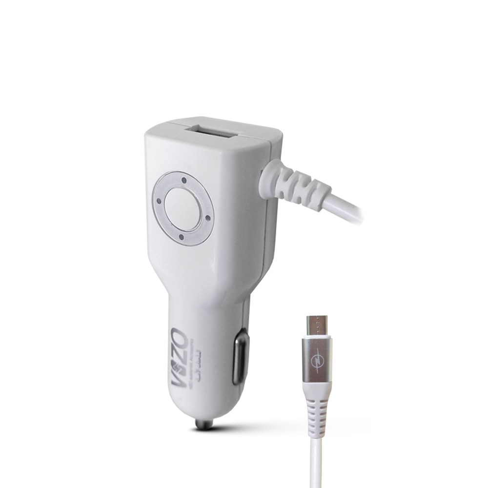 Diamond Car Charger with Built-in Micro USB Cable