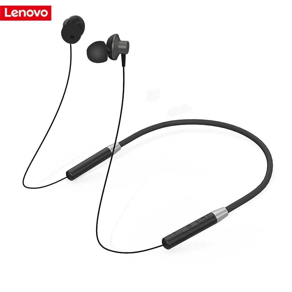 Lenovo HE05 Wireless Neckband Headphones Black