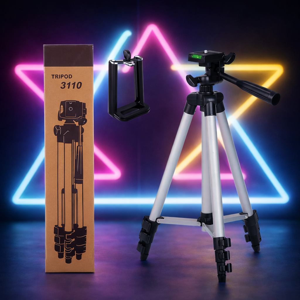 Adjustable Lightweight Aluminum Tripod Stand for Cameras