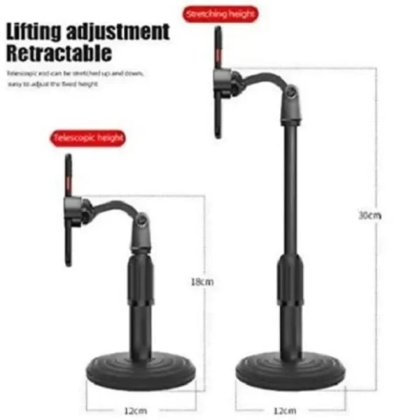 Multi-functional Adjustable Phone and Microphone Stand