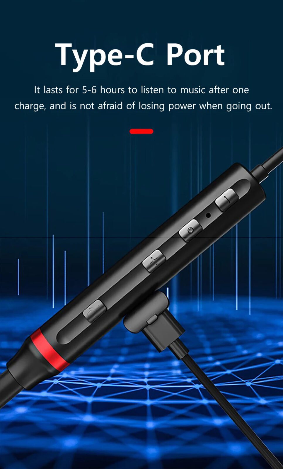 Lenovo HE05X II Bluetooth 5.0 Magnetic Neckband Earphones